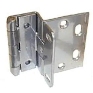 RPC 0.75 in. Door Overlay Hinges- Chrome Powder Coat finish