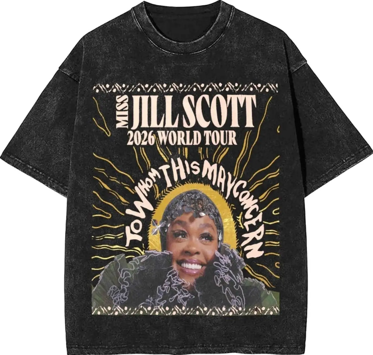 Unisex #Jill and Scott 2026 Men's Vintage Oversized Short Sleeve Crew Neck T-Shirt Tops Fashion Tee Shirts