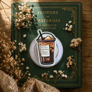 Dark Romance Iced Coffee Phone Grip, Extra Spice Bookish Coffee Cup Phone Stand, Funny Acrylic Holder for Ereader Kindle Tablet, Cute Reader Gift