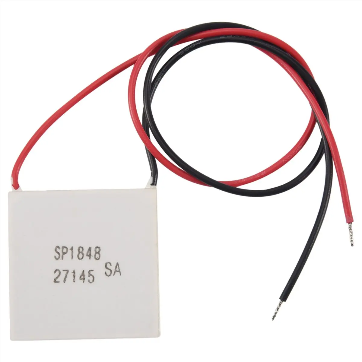 Thermoelectric Peltier Module - Bismuth Telluride High-Temperature Power Generator (150°C, 40x40mm, 14cm/5.5inch), Safe Sealed, High Reliability, Light Weight, Long Life, Color-Coded Leads with Black Wire to Negative