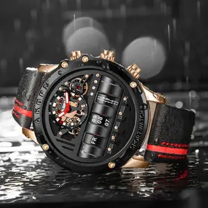 Men's Vanguard Commander Chrono Prestige Edition Fashion Watch - Luminous Hands, Shock Resistant, Unique Rotating Date Function