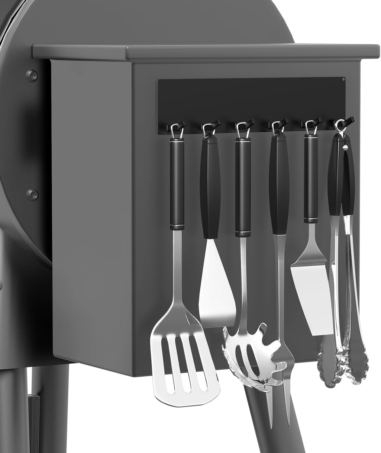 3 Pcs Magnetic Grill Hooks for Traeger Grills Rust Proof Outdoor Magnet Hooks for Pellet Smokers Hanging Barbecue Tools Kitchen Outdoor Use Easy Install Set of 3 Organiser - Installation Organiser Installation Hangable Hangers