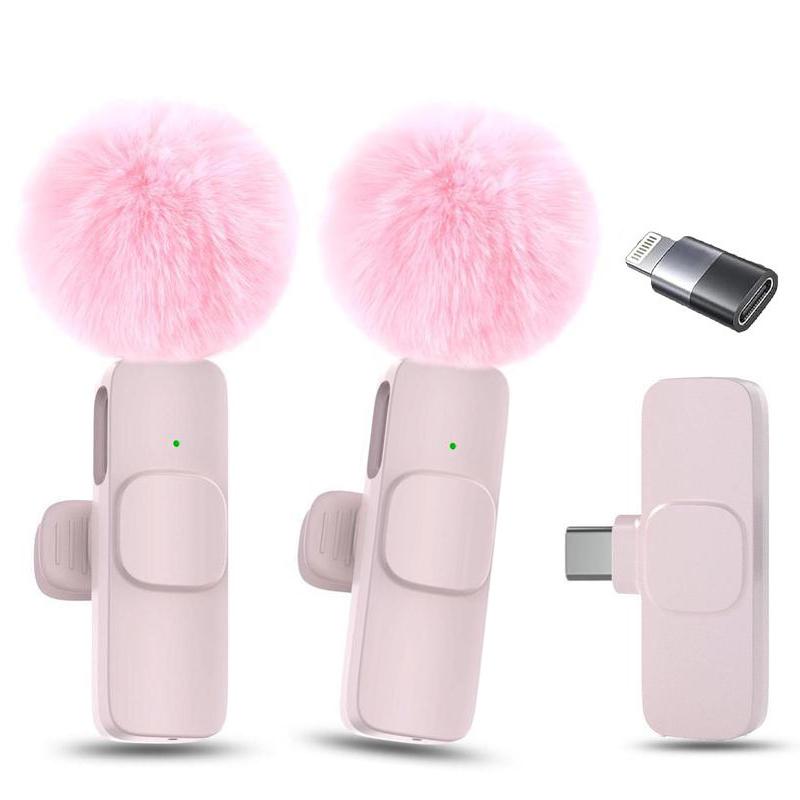 2-In-1 Wireless Mini Mic For Smartphone - Clear Stereo Audio Noise Reduction Vlogging Tool 2-In-1 Wireless Mini Mic For Smartphone - Clear Stereo Audio Noise Reduction Vlogging Tool
