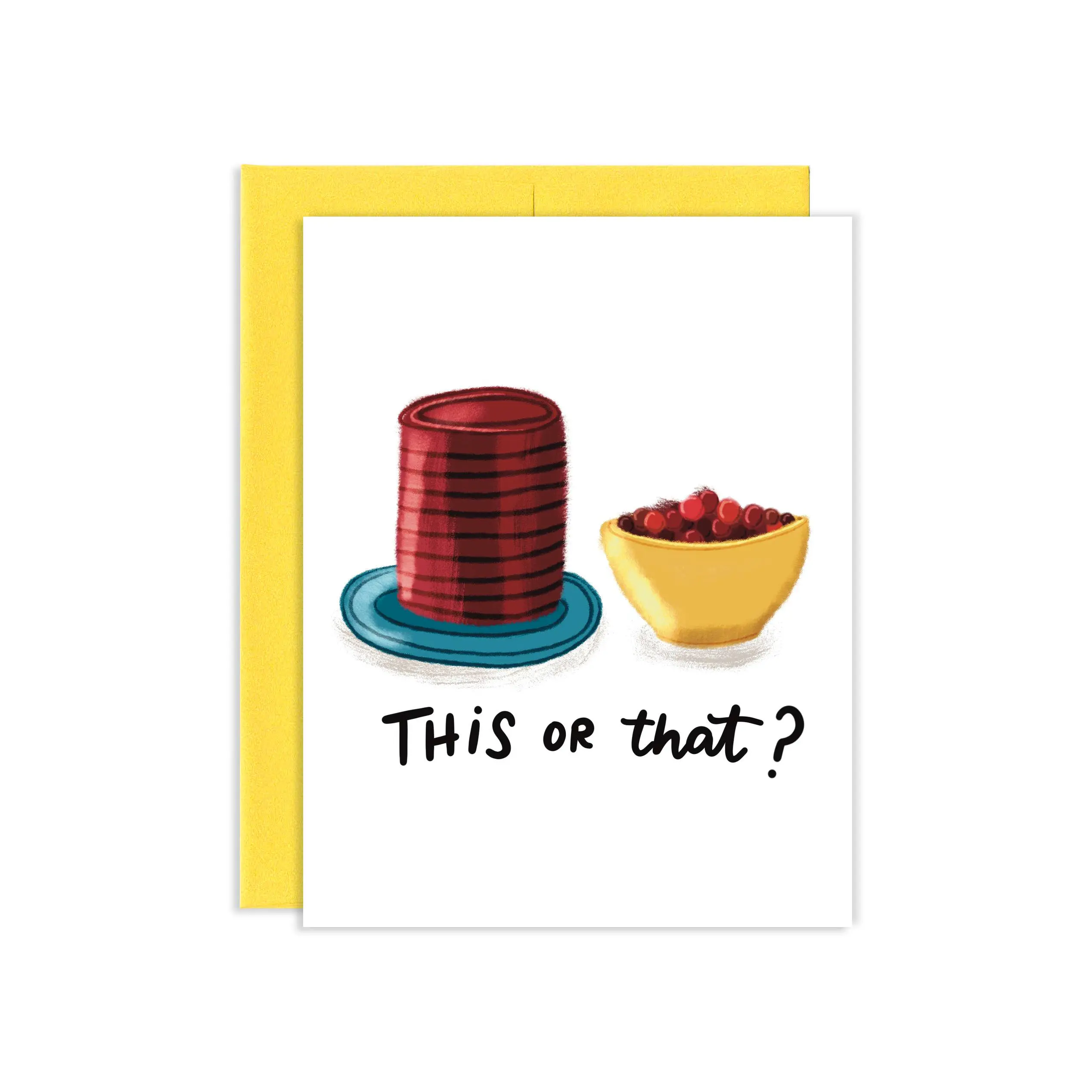 This or That Thanksgiving Greeting Card