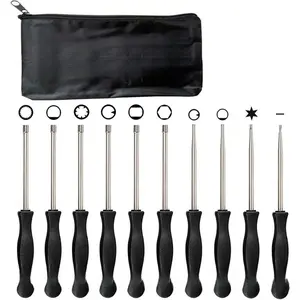 Carburetor Adjustment Tool Kit 10 Pcs Screwdrivers for Common 2 Cycle Small Engine, Trimmer Weed Eater Chainsaw Carb Tune up Adjusting Hand Tool