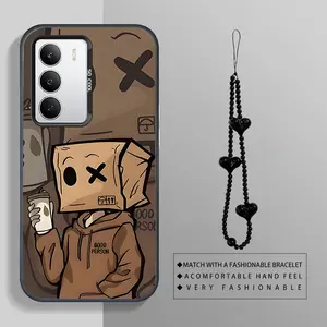 RealMe C75 Headset boy with bracelet combination outfit phone Case For RealMe C75 with PET Shock proof design perfect for popular