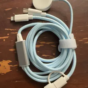 USB C Watch Charger, 3-in-2 Data Cable, Travel Multi Data Cable for iWatch Ultra SE 1/2, iPhone 15/14/13 Galaxy Android Android #TOP PICKS