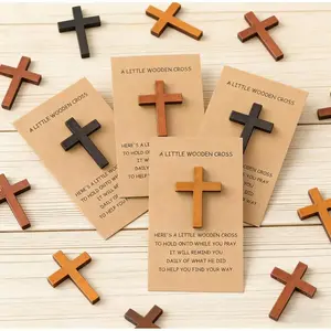 30 Sets Christian Jesus Cross Set with Inspirational Greeting Cards, Motivational Quotes, Bible Prayer Items, Christian Souvenir Gift Set, Religious Church Supplies, Easter Gift