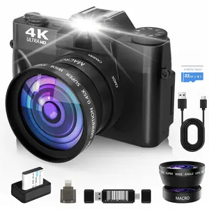 4Kdigicams,digital videocamera with 3 inch 180° Flip Screenvintage cameras,2014  affordable digitalcamera  ,Vlog camera,,powershot camera