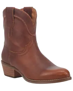 Dingo Women's Seguaro Western Booties Round Toe - Di825-Brn