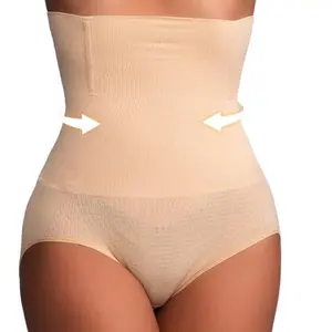 High Waist Seamless Smooth Fit Shapewear Panties, Sports Protection Girdle for Abdomen Control & Butt Lifting, Women's Underwear for Flat Belly & Body Sculpting