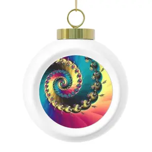 Colorful Christmas Ball Ornament, Holiday Decoration, Festive Gift, Tree Décor, Unique Ornament, Christmas Decor