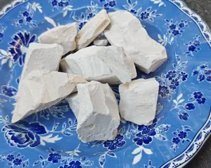 Pure Natural Kaolin Clay Cosmetic Grade Edible Grey-White Clay Lump Slight Stickiness 4oz 113g for Skincare Beauty Ingredients