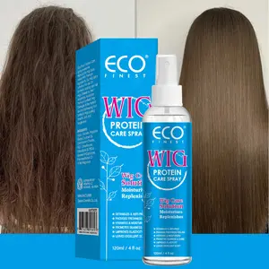 Synthetic Wig Protein Care Spray 2 Set, Cleanses & Extends Lifespan of Wigs, Adds Body & Volume, Protects Color, Hydrates & Moisturizes, Detangle and Anti-Frizz, Promotes Silkiness, Easy Combing, Wig Conditioner Contains Coconut Oil for Care Wig