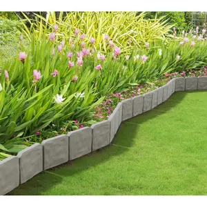 Pure Garden Edging 10-PC Outdoor Decorative Flower Bed Border