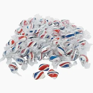 Patriotic Red White Blue Peppermint Candy Bulk 2 Lb - 172 Individually Wrapped Mints for 4th of July Party Favors | Memorial Day Veterans Day USA Celebrations | Kosher Certified Treats