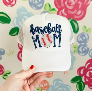 Sports Mom Personalized Hand Painted Trucker Hat