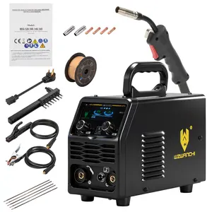 【fathersdaygift】MIG135M 135A MIG Welder, Flux Core MIG/Lift TIG/Stick 3 In 1 MIG Welder With Smart LED Display 110/220V Dual Voltage Inverter Welder