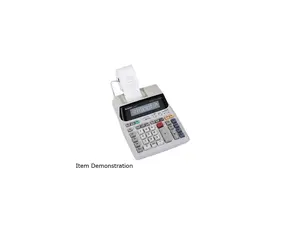 Sharp EL1801V Two-Color Printing Calculator, 12-Digit Fluorescent, Clock/Calendar Key, 2-color Printing (Black/Red)