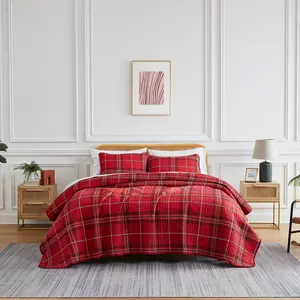Vilano Plaid Quilt Set