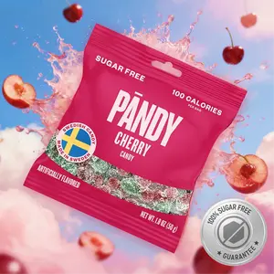 Pandy Candy Sugar Free Swedish Candy, Gummy, Sour Candy, 100 Calories per Bag, Healthy Snacks for Kids & Adults