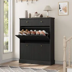 Multi-drawer Shoe Storage Cabinet, Space-saving Home Footwear Arrangement Furniture - SummerVibes
