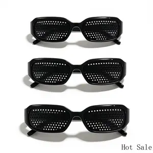 Unisex Pinhole Vision Glasses – Comfortable Fit for Seniors, Students & Workersblack pinhole glasses, unisex, minimalist, lightweight, trendy