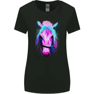 A Watercolour Horse Womens Wider Cut T-Shirt W06