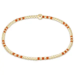 enewton | gameday hope joy pattern 2mm bead bracelet | orange