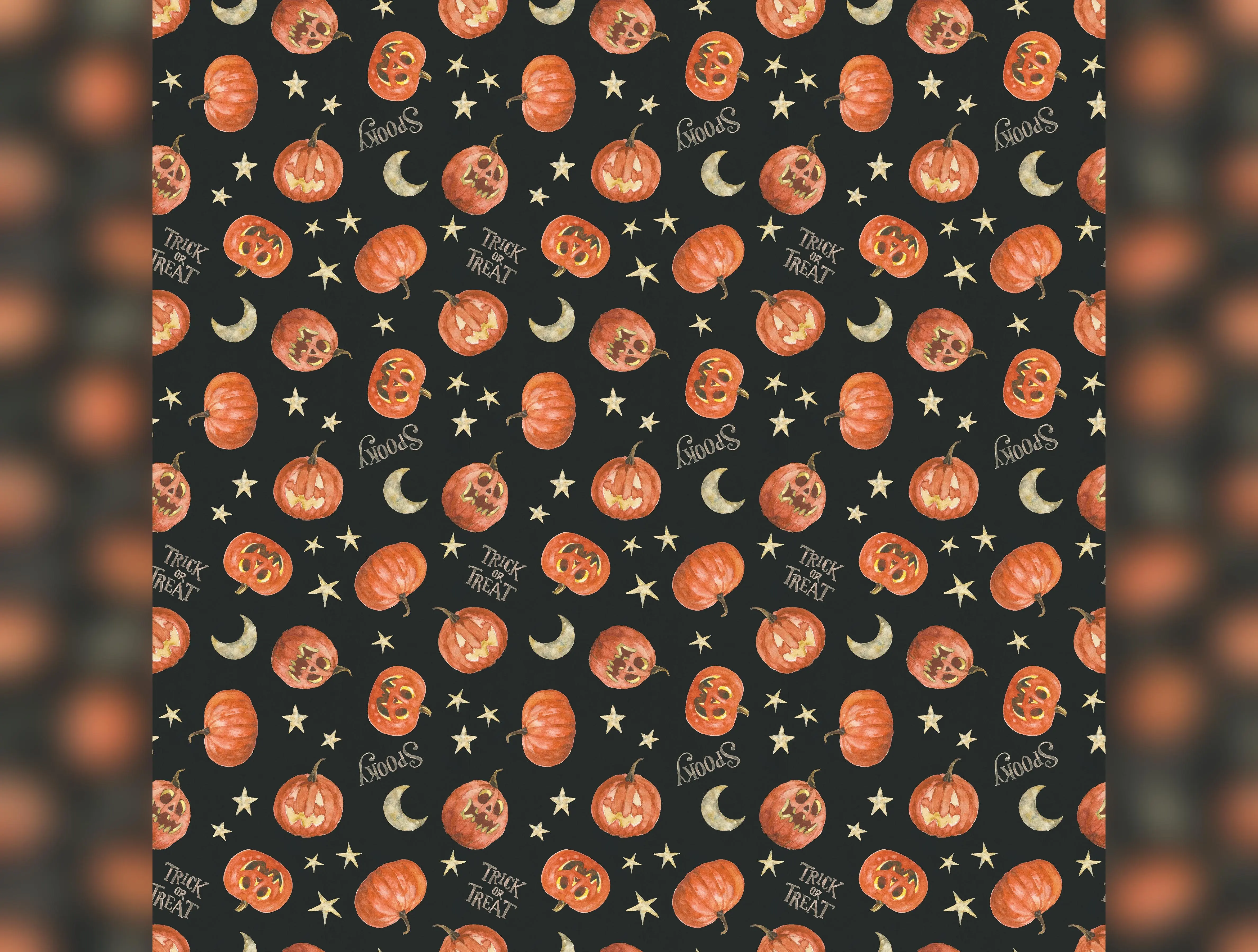 Trick or Treat | Pumpkin Black by Lisa Audit for Riley Blake Designs | C15964-BLACK