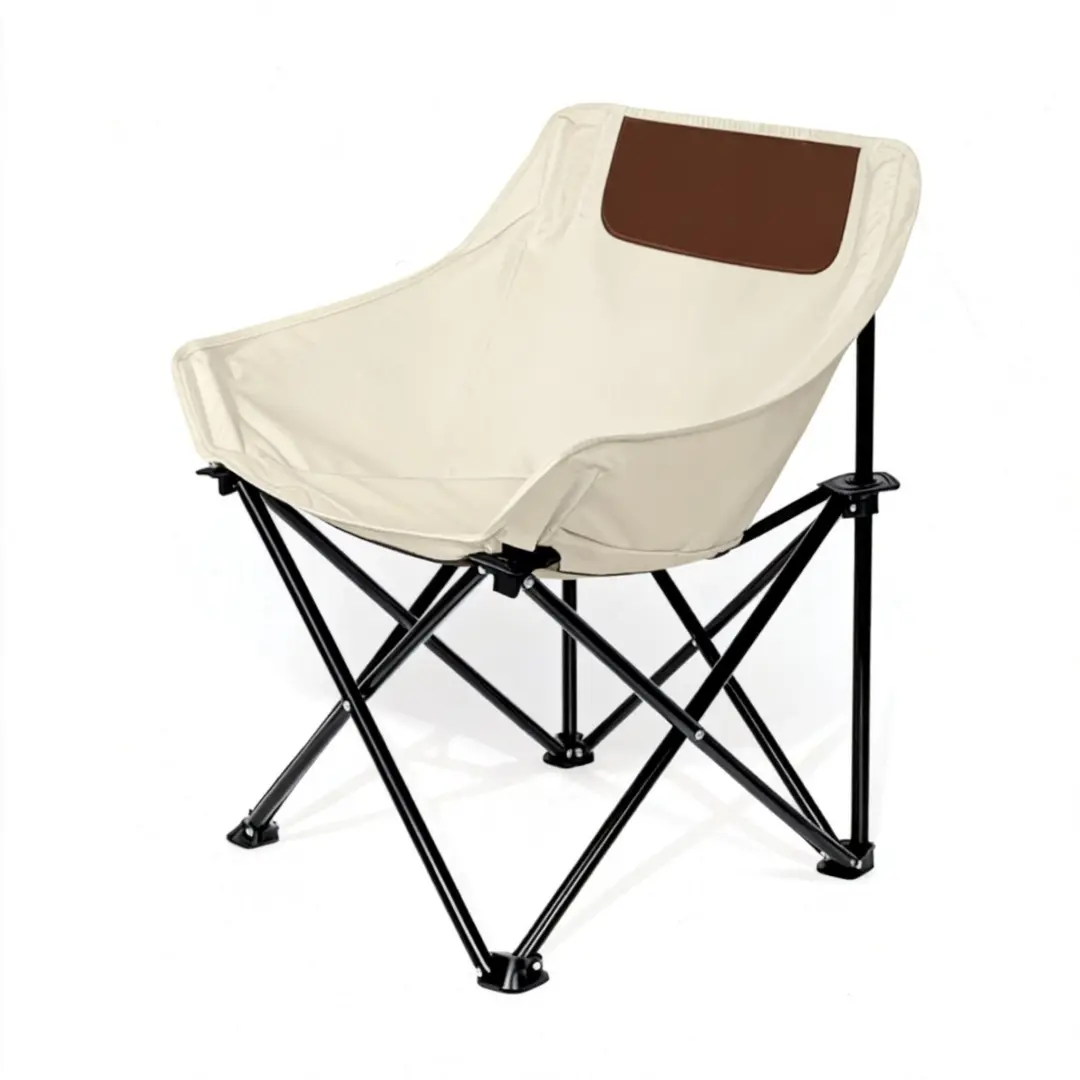 Portable Camping Folding Chair - Collapsible Folding Chair for Outdoors, Single Seat with Steel Pipe Frame, 600D Oxford Cloth, 260lbs Load Capacity, 3.5lb Weight, 27.2in x 15.8in x 15.8in Dimensions (in/cm) for Picnicking, Fishing
