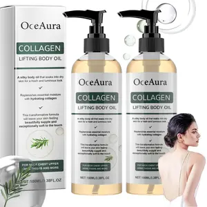 Collagen Lifting Body Oil with Hydrating Moisturizing Formula, Body Firming Oil, 2 Counts Set, After Shower, Lightweight Non-Greasy, for Neck, Chest, Arms, Thighs, Unisex