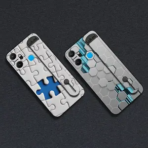 geometry Plain color Phone Case For infinix X6823/Smart6 Plus Russia/india Phone Holder protective commerce Kickstand Wrist Strap Back Cover Anti-knock Soft case masculine simple