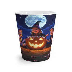 Spooky 101. Halloween Latte Mug, Trick or Treat Mug, Pumpkin Decor, Spooky Season Gift, Cozy Fall Beverage Cup