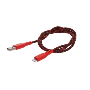 360 Stand RV3FTLUSB 3 ft. Braided Flex Lightning to USB Sync Charging Cable - Faster Charging Power Cord for iPhone, iPad, Mobile Devices