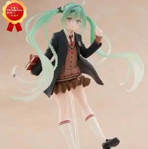 Taito Fashion Vocaloid Hatsune Miku Preppy Scene Manual Anime Figure Toy Original Pvc Model Gift Customization Released In July