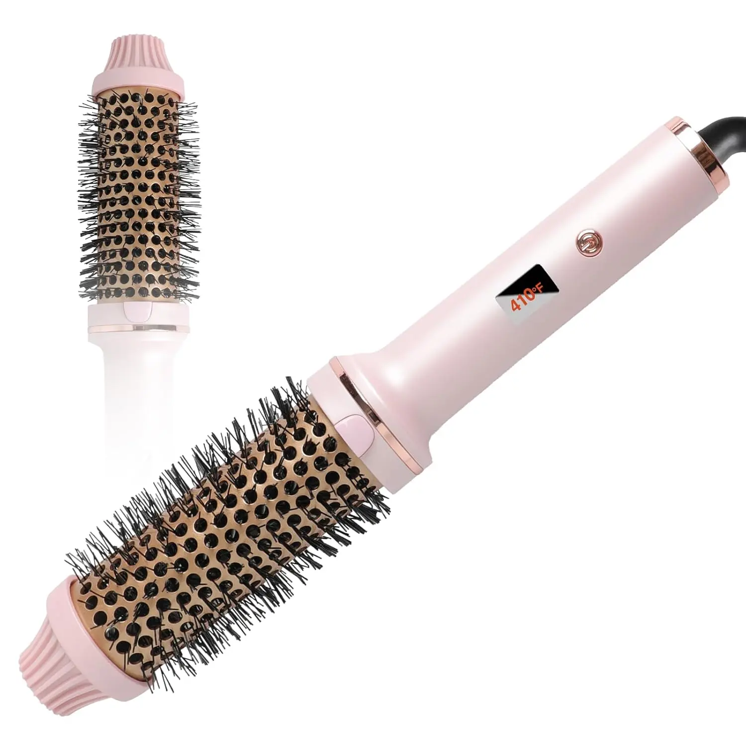 TANSHINE Hot Curling Brush,1.5 inch Thermal Brush Blowout,Heated Round Brush Curling Iron with Dual Voltage for Travel,Hair Curling Wands Blowout Brush,Hair Curler Brush Blow Out Volumizing Hair Tool Comfort thermal brush