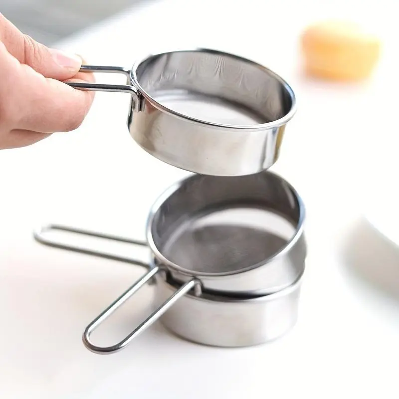 Stainless Steel Mini Multifunctional Kitchen Drain Strainer - Handheld Fine Mesh Round Utensil for Cooking/Baking, Drain Strainer Sieves and Colanders, Mesh Sieves and Colanders, Round Sieve