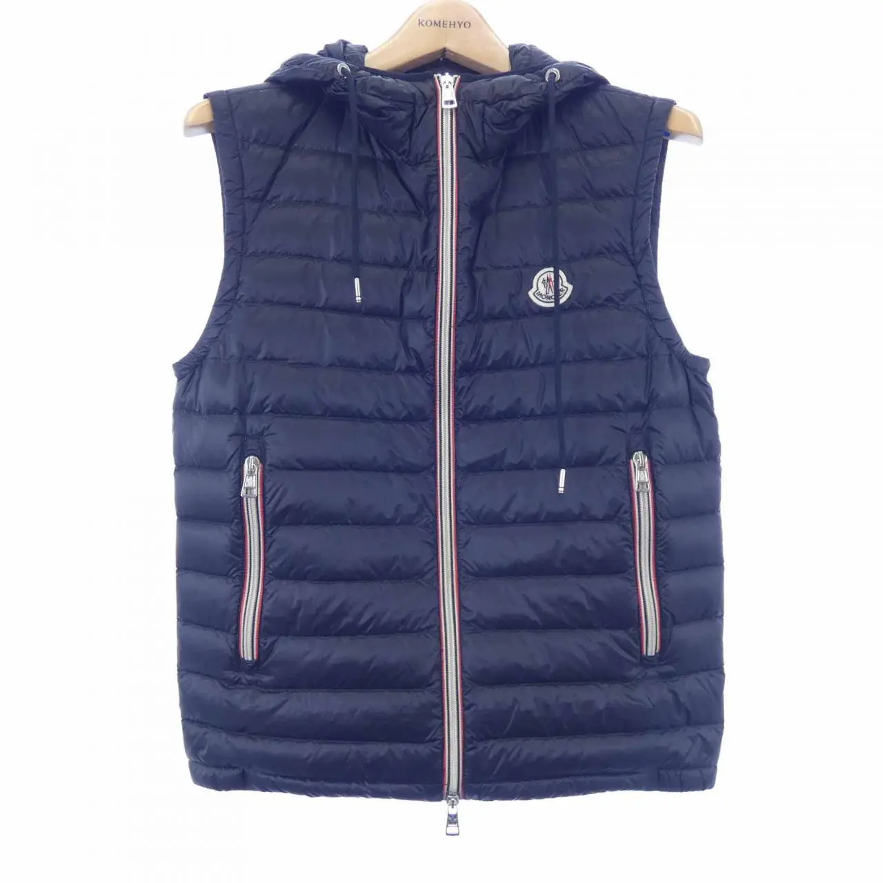 Pre-owned MONCLER Nylon Small Leather Goods NAPLES Down Vest
