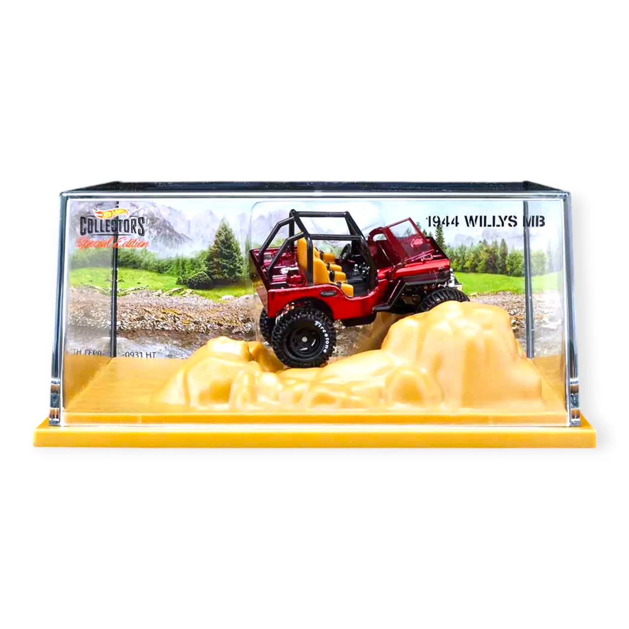 Hot Wheels RLC Exclusive 1944 Willys MB | Red Line Club | Spectraflame Red | 1:64 Scale Diecast Collectible