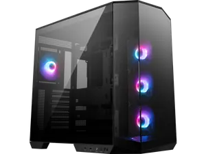 MSI MAG PANO 100R PZ Project Zero Mid Tower ATX Gaming Case, Tempered Glass, Support Back-Connect, 270-degree Panoramic Display, GPU Support Stand, 4 ARGB Fans