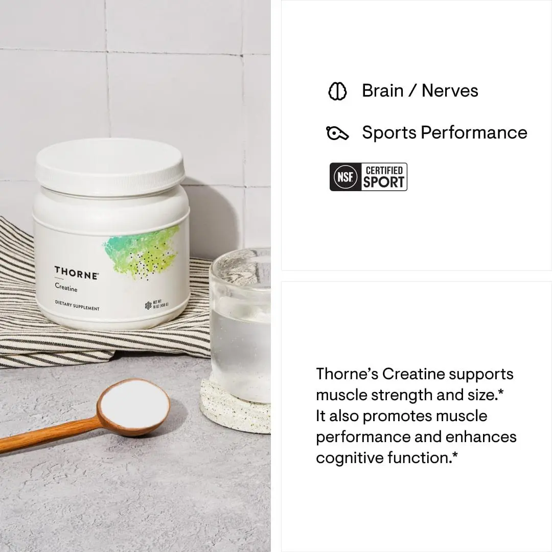 Thorne's Creatine - Support Muscles, Cellular Energy and Cognitive Function Thorne's Creatine - Support Muscles, Cellular Energy and Cognitive Function