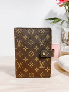 Pre-owned Louis Vuitton Coated Canvas Agenda Monogram MM