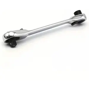 72 Tooth Dual Head Mini Socket Wrench, Two-In-One Quick Release Adjustable Combination Tool, Mechanically Chromovanadium Steel Forging, Ratchet Combination Wrenches