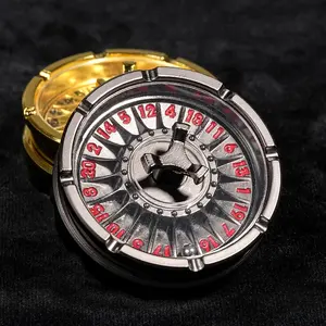 Unique Metal DND Dice Spinner - Spinning Steel Ball D20 Roulette Dice