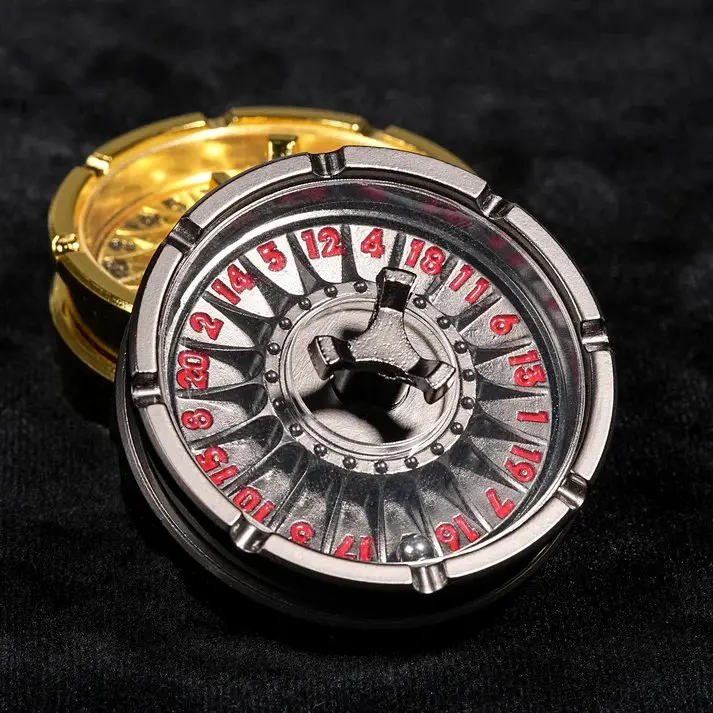 Unique Metal DND Dice Spinner - Spinning Steel Ball D20 Roulette Dice