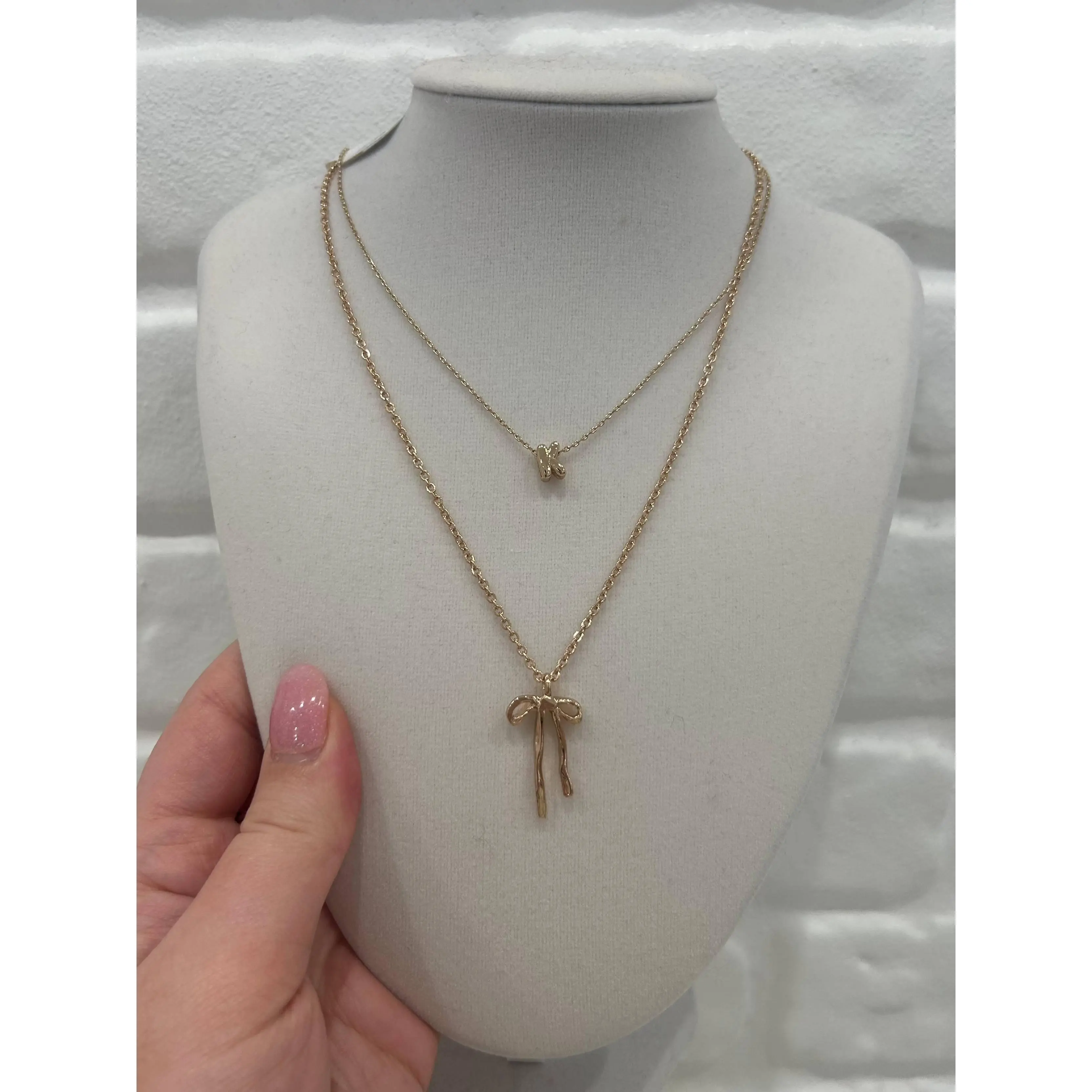 Bow Ribbon Necklace