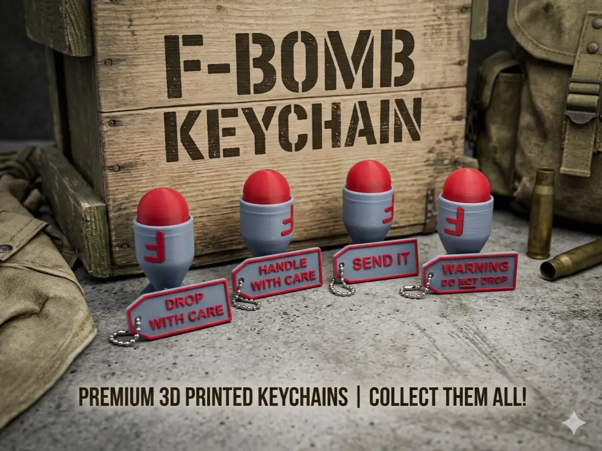 F-Bomb Clicker Keychains