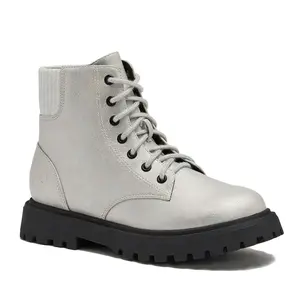 Lands' End Kids Zip Up Lugged Boots - 13 - Silver