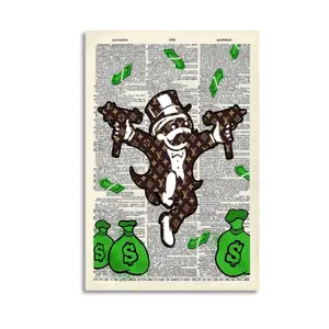 Lightweight Artistic Fashion Urban Street Art Graffiti Wall Art Print - Upcycled Dictionary Artwork for Home Decor, Teens Bedroom Gift (New Product Launch)